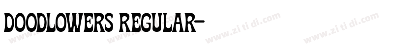 doodlowers regular字体转换